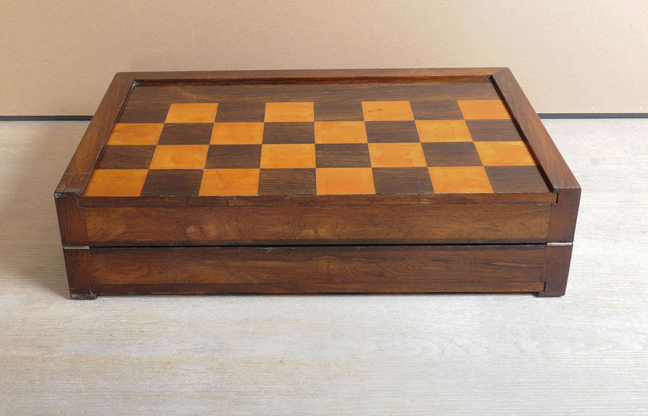 19th Century French Chess/Backgammon Box For Sale 4